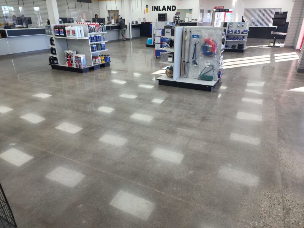 Commercial space with displays