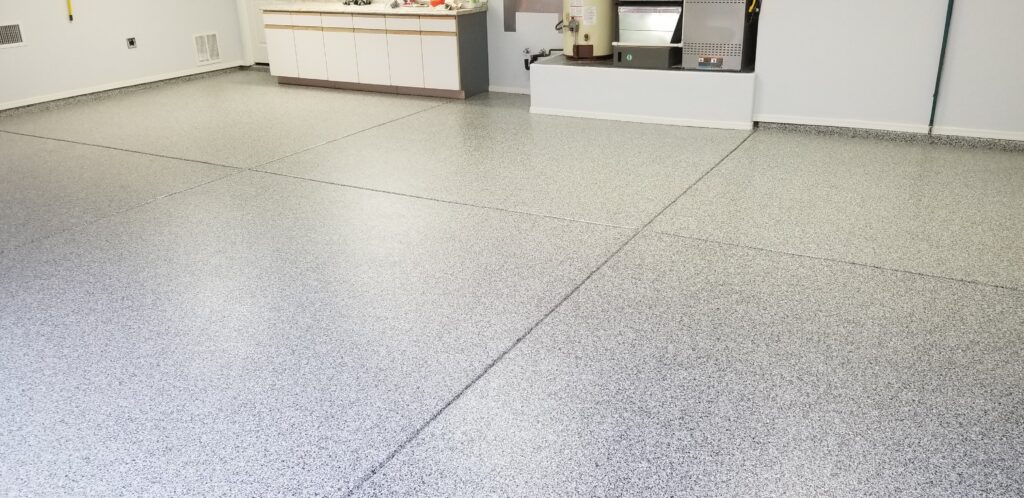 Polished garage floor