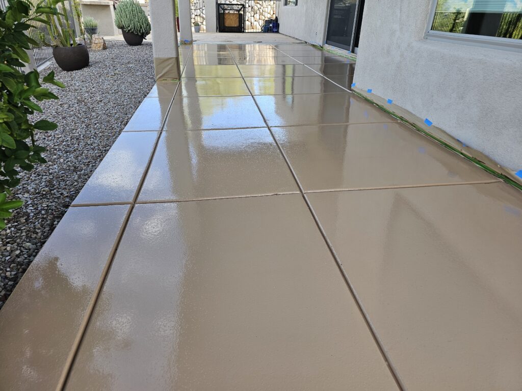 Polished patio