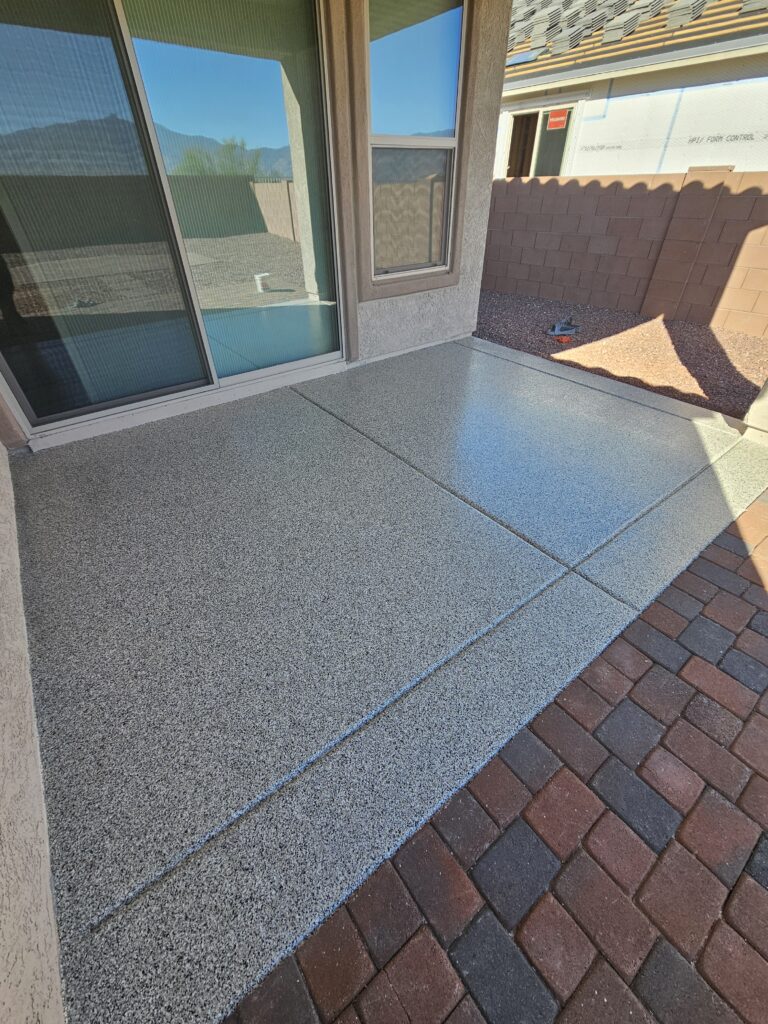 Patio with door